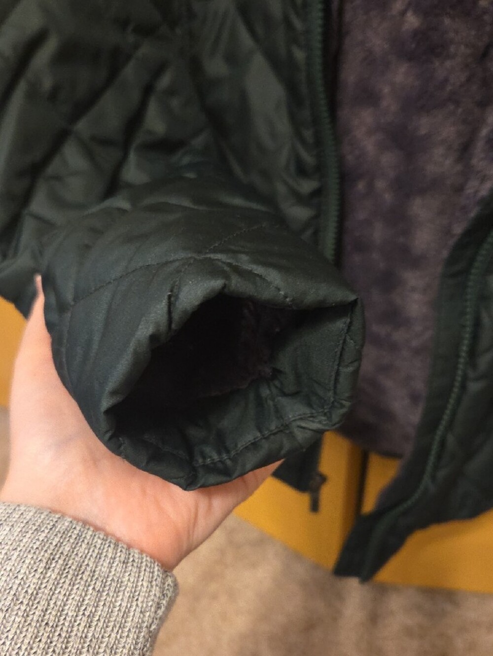 Women's Columbia Green Quilted Hooded Puffer Jacket - Picture 14 of 16